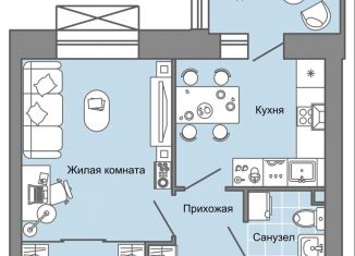 Продается однокомнатная квартира, 36 м2, село Первомайский, ЖК Знак, улица Строителя Николая Шишкина, 11/4