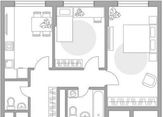 2-комнатная квартира на продажу, 51.2 м2, Балашиха, улица Дмитриева, 10