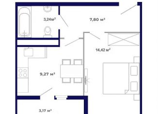 Продажа однокомнатной квартиры, 37.9 м2, рабочий поселок Маркова
