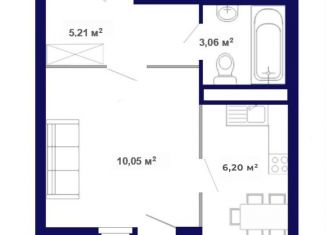 Продаю однокомнатную квартиру, 27.4 м2, рабочий поселок Маркова