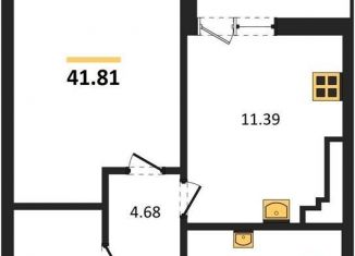 1-ком. квартира на продажу, 41.8 м2, Светлогорск