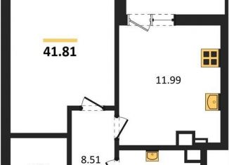Продается 1-комнатная квартира, 41.8 м2, Светлогорск, Новая улица, 22к2