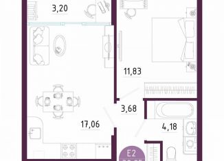 Продам 1-комнатную квартиру, 40 м2, Тула, Пряничная улица, 7