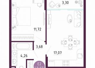 1-ком. квартира на продажу, 40 м2, Тула, Пряничная улица, 7