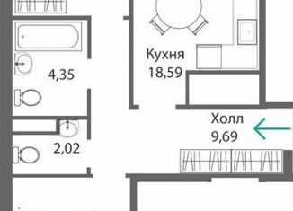 Продажа 2-ком. квартиры, 66.7 м2, Симферополь