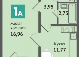 Продается 1-комнатная квартира, 40.1 м2, посёлок городского типа Медведево, микрорайон Ясная Поляна, 19.1