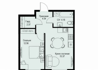 Продаю 1-ком. квартиру, 39 м2, Санкт-Петербург, Петроградский район