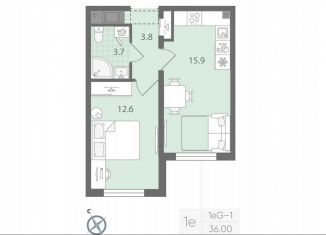 Продается 1-ком. квартира, 36 м2, Санкт-Петербург, метро Гражданский проспект