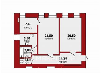 Продам 3-комнатную квартиру, 70.8 м2, Санкт-Петербург, улица Черняховского, 23