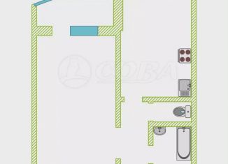 Продаю 1-комнатную квартиру, 43 м2, Тюмень, Широтная улица, 172к3, ЖК Юбилейный