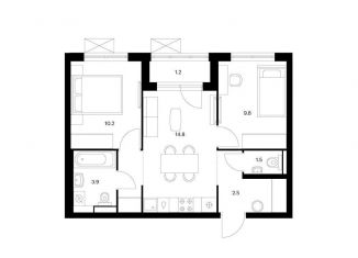 Продаю 2-комнатную квартиру, 48.9 м2, Ярославль, ЖК Волга Парк