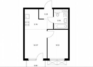 Продажа однокомнатной квартиры, 33.3 м2, городской посёлок Янино-1, ЖК Янинский Лес, жилой комплекс Янинский Лес, 5