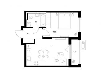 Продажа 1-комнатной квартиры, 40.2 м2, Ярославль, ЖК Волга Парк