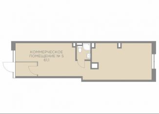 Продажа помещения свободного назначения, 61.1 м2, Пермь, улица Сергея Есенина, 22