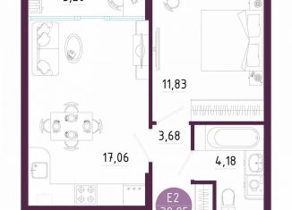 Продаю 1-комнатную квартиру, 40 м2, Тула, Пряничная улица, 7
