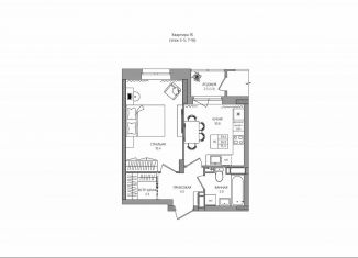 Продаю 1-комнатную квартиру, 38.2 м2, деревня Кондратово, Водопроводная улица, 5