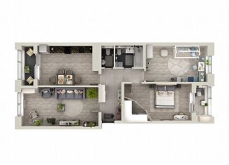 3-комнатная квартира на продажу, 85.5 м2, Краснодар, Колхозная улица, 5/2к1, микрорайон Табачная Фабрика