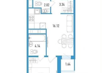 Продам 1-ком. квартиру, 34.8 м2, посёлок Шушары