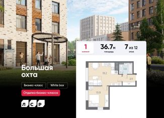 Продажа однокомнатной квартиры, 36.7 м2, Санкт-Петербург, Красногвардейский район