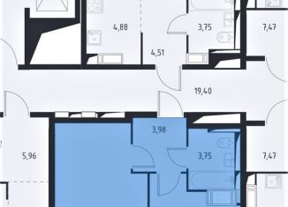 Продам 1-ком. квартиру, 38.1 м2, деревня Путилково, Просторная улица, 11, ЖК Большое Путилково