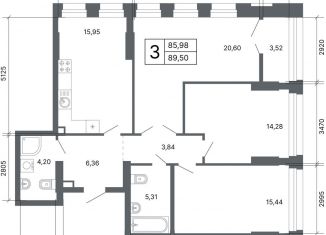 Продаю 3-комнатную квартиру, 89.4 м2, Екатеринбург, ЖК Проспект Мира, улица Мира, 47к1