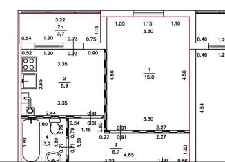 Продажа 1-ком. квартиры, 33.8 м2, село Павловская Слобода, Озёрная улица, 12