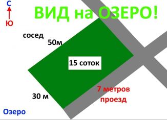 Продаю участок, 15 сот., посёлок Садовый, Просторная улица