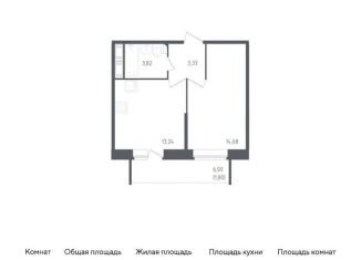 Продам однокомнатную квартиру, 36.9 м2, Санкт-Петербург, Невский район, жилой комплекс Живи в Рыбацком, к42