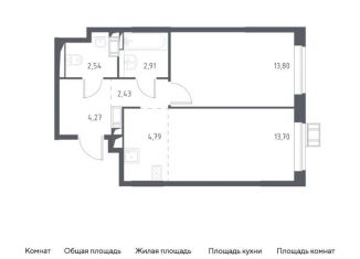 Продам 2-комнатную квартиру, 44.4 м2, Москва, жилой комплекс Новое Внуково, к14