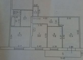 Продам 4-ком. квартиру, 72 м2, село Аргаяш, Новая улица, 10