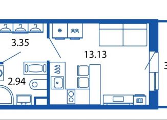 Продажа квартиры студии, 20.6 м2, Санкт-Петербург, муниципальный округ Юнтолово