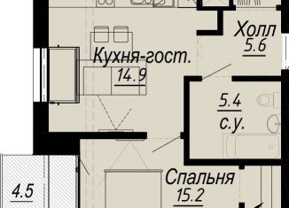 Продам 1-комнатную квартиру, 42.5 м2, Санкт-Петербург, муниципальный округ Аптекарский Остров
