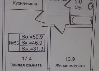 Продам 2-комнатную квартиру, 51 м2, деревня Высоково, жилой комплекс Малая Истра, 18