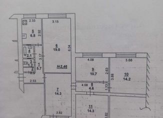 Продам 5-ком. квартиру, 99 м2, Ростов-на-Дону, улица Ларина, 17, Октябрьский район