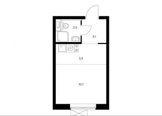 Продается квартира студия, 21.8 м2, Москва, ЖК Римского-Корсакова 11