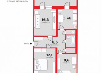 Продам 3-ком. квартиру, 58.8 м2, городской посёлок Рахья, Станционная улица, 31