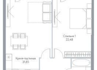 Продам 1-комнатную квартиру, 74.9 м2, Москва, проспект Мира, 95, метро Алексеевская