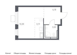 Продается квартира студия, 25.4 м2, Московская область, жилой комплекс Томилино Парк, к5.4