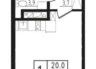 Продам квартиру студию, 28.5 м2, Звенигород, 3-й микрорайон, к10