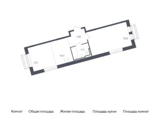 Продажа 1-комнатной квартиры, 48.2 м2, Московская область