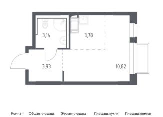 Продаю квартиру студию, 21.7 м2, посёлок Мирный, ЖК Томилино Парк, жилой комплекс Томилино Парк, к6.2