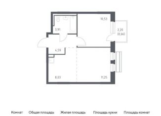 Продам 1-комнатную квартиру, 39 м2, село Лайково