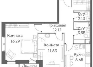 2-комнатная квартира на продажу, 55.7 м2, Москва, жилой комплекс Аквилон Митино, к4, ЖК Аквилон Митино