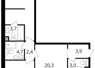 Продажа 2-комнатной квартиры, 78 м2, Москва, жилой комплекс Петровский Парк 2, к1, метро Динамо