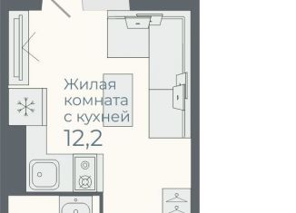 Продается 1-ком. квартира, 18.4 м2, посёлок Садовый, Каспийская улица, с6