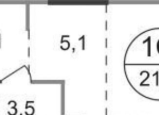 Квартира на продажу студия, 21.1 м2, Московский, ЖК Град Московский