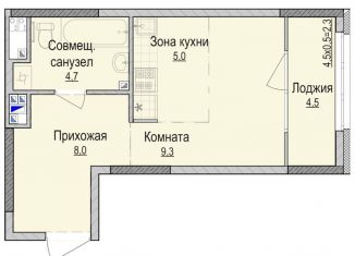 Продаю квартиру студию, 27.5 м2, Ижевск, Устиновский район