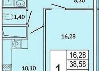 Продажа 1-комнатной квартиры, 45.4 м2, Краснодар, проспект имени писателя Знаменского, 9к4, ЖК 7 Вершин