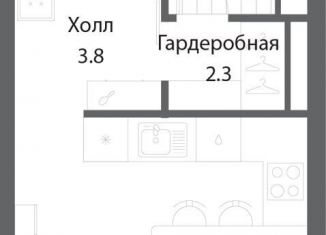 Продажа квартиры студии, 27.6 м2, Москва, ЖК Нагатино Ай-Ленд