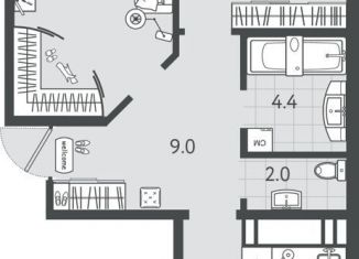 Продаю 2-ком. квартиру, 62.5 м2, Краснодарский край, Колхозная улица, 5к4